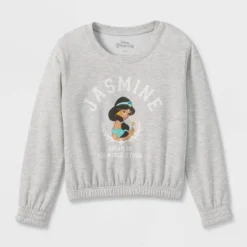 Girls' Disney Princess Jasmine Dreamy Fleece Pullover - Heather Gray -Disney GUEST 017d80f3 8614 40f6 9c0b c41eaca63da7