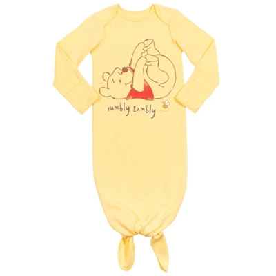 Disney Winnie The Pooh Baby Sleeper Gown And Hat Newborn To Infant 1 Disney Winnie The Pooh Baby Sleeper Gown And Hat Newborn To Infant