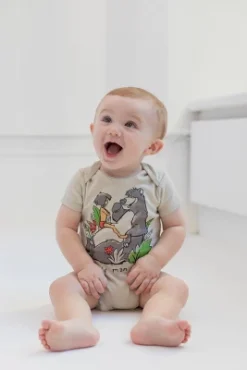 Disney Disney Classics Baloo Peter Pan Pinocchio Baby 5 Pack Bodysuits Newborn To Infant