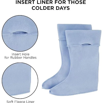 Disney Frozen Anna & Elsa Girl's Rain Boots With Soft Removable Liner, Kids (1-8 Years) 2 Disney Frozen Anna & Elsa Girl's Rain Boots With Soft Removable Liner, Kids (1-8 Years) - Image 2