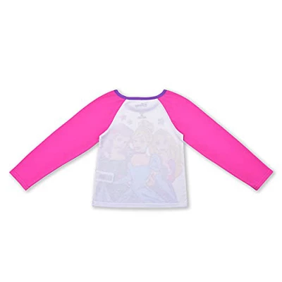 Disney Girl's Disney Princesses Ariel, Rapunzel, And Cinderella Graphic Printed Long Sleeve T-Shirt And Jog Pants Bundle For Kids 4 Disney Girl's Disney Princesses Ariel, Rapunzel, And Cinderella Graphic Printed Long Sleeve T-Shirt And Jog Pants Bundle For Kids - Image 4