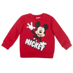 Disney Mickey Mouse Goofy Donald Duck Pluto Baby Fleece Pullover T-Shirt And Pants Infant