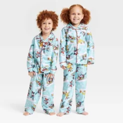 Kids' Disney 100 Sleep Coat Pajama Set - Blue 5 Kids' Disney 100 Sleep Coat Pajama Set - Blue -Disney GUEST 0c2ed4a4 d856 4428 a564 b672afcb8d95
