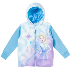 Disney Frozen Elsa Girls Zip Up Vest 2fer Jacket Toddler 14 Disney Frozen Elsa Girls Zip Up Vest 2fer Jacket Toddler -Disney GUEST 107825a6 1038 4696 b160 cacf03f6537f