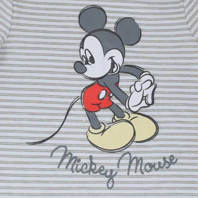 Disney Mickey Mouse Baby Bodysuit Pants Bib And Hat 4 Piece Outfit Set Newborn To Infant 7 Disney Mickey Mouse Baby Bodysuit Pants Bib And Hat 4 Piece Outfit Set Newborn To Infant - Image 7