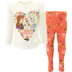 Disney Princess Anna Elsa Frozen Girls Graphic T-Shirt And Leggings Outfit Set Toddler To Big Kid -Disney GUEST 12b9f814 9c2d 4b32 872a f255601c910e