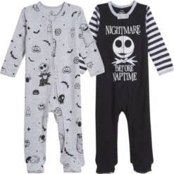 Disney Nightmare Before Christmas Jack Skellington Baby 2 Pack Zip Up Sleep N' Play Coveralls Newborn To Infant 26 Disney Nightmare Before Christmas Jack Skellington Baby 2 Pack Zip Up Sleep N' Play Coveralls Newborn To Infant -Disney GUEST 15baf4e2 80df 400c bdcb 60f2671df744
