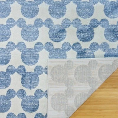 Disney Mickey Mouse Barcelona 7'10"x10' Indoor Area Rug Blue 3 Disney Mickey Mouse Barcelona 7'10"x10' Indoor Area Rug Blue - Image 3