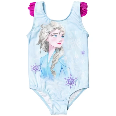 Disney Frozen Princess Anna Elsa Girls One Piece Bathing Suit Bikini Top Rash Guard Modest Swimsuit Skirt And Bottom 5 Set Little Kid To Big Kid 2 Disney Frozen Princess Anna Elsa Girls One Piece Bathing Suit Bikini Top Rash Guard Modest Swimsuit Skirt And Bottom 5 Set Little Kid To Big Kid - Image 2