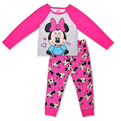 Disney Girl's 2-Pack Minnie Mouse Long Raglan Sleeve Graphic Tee And Jogger Pant For Kids 5 Disney Girl's 2-Pack Minnie Mouse Long Raglan Sleeve Graphic Tee And Jogger Pant For Kids - Image 5