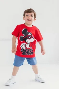 Disney Mickey Mouse Baby T-Shirt And Shorts Outfit Set Infant