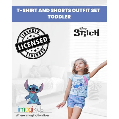 Disney Minnie Mouse Lilo & Stitch Descendants Evie Uma Girls T-Shirt And French Terry Shorts Outfit Set Toddler To Big Kid 1 Disney Minnie Mouse Lilo & Stitch Descendants Evie Uma Girls T-Shirt And French Terry Shorts Outfit Set Toddler To Big Kid