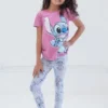 Disney Lilo & Stitch Girls T-Shirt And Leggings Outfit Set Little Kid To Big Kid