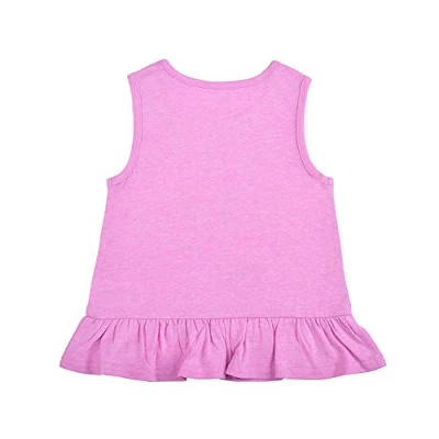 Disney Girls' 3-Pack The One And Only Minnie Mouse Ruffle Sleeve Tee, Sleeveless Peplum Shirt And Casual Shorts Set With Unicorn Print For Kids 2 Disney Girls' 3-Pack The One And Only Minnie Mouse Ruffle Sleeve Tee, Sleeveless Peplum Shirt And Casual Shorts Set With Unicorn Print For Kids - Image 2