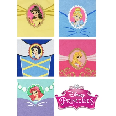 Disney Princess Ariel Belle Cinderella Rapunzel Tiana Snow White Aurora Baby Girls 5 Pack Bodysuits Newborn To Infant 8 Disney Princess Ariel Belle Cinderella Rapunzel Tiana Snow White Aurora Baby Girls 5 Pack Bodysuits Newborn To Infant - Image 8