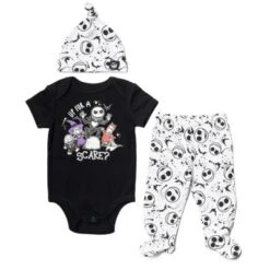 Disney Nightmare Before Christmas Zero Oogie Boogie Jack Skellington Baby Bodysuit Pants And Hat 3 Piece Outfit Set Newborn To Infant -Disney GUEST 2ffa4e95 1a26 4653 b91d 9dd55e2fe59a