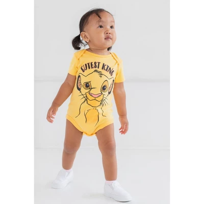 Disney Mickey Mouse Lion King Winnie The Pooh Pixar Toy Story Finding Nemo Baby 5 Pack Bodysuits Newborn To Infant 2 Disney Mickey Mouse Lion King Winnie The Pooh Pixar Toy Story Finding Nemo Baby 5 Pack Bodysuits Newborn To Infant - Image 2