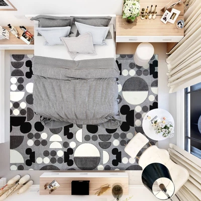 Disney Mickey Mouse Encore 5'3"x7' Indoor Area Rug Gray 1 Disney Mickey Mouse Encore 5'3"x7' Indoor Area Rug Gray