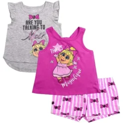Disney Girl's 3-Pack Fancy Nancy Short Set With Tee, Tank Top And Print Shorts For Infants -Disney GUEST 3270c757 1a5f 4f73 8ee4 342805ea22ff