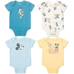 Disney Mickey Mouse Pluto Mickey Mouse Baby 4 Pack Snap Bodysuits Newborn To Infant 23 Disney Mickey Mouse Pluto Mickey Mouse Baby 4 Pack Snap Bodysuits Newborn To Infant -Disney GUEST 3440d82e 2348 4c7a 8d1d 08c21a73d9ba