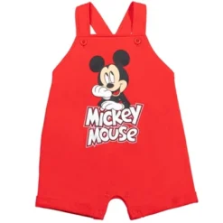 Disney Mickey Mouse Baby French Terry Short Overalls T-Shirt And Hat 3 Piece Outfit Set Newborn To Infant 14 Disney Mickey Mouse Baby French Terry Short Overalls T-Shirt And Hat 3 Piece Outfit Set Newborn To Infant -Disney GUEST 34630f0e 9464 4b8b ae65 3a1f951772d0