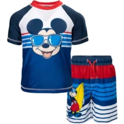Disney Mickey Mouse Rash Guard And Swim Trunks Outfit Set Infant To Toddler -Disney GUEST 37f6ddad c8ba 4c64 ab8f 55a77c1a3618