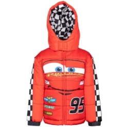 Disney Pixar Cars Lightning McQueen Winter Coat Puffer Jacket Little Kid -Disney GUEST 38cd5b9c 9b21 498b 958a 973850a9ee68