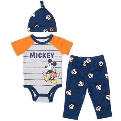 Disney Pixar Monsters Inc. Mike Mickey Mouse Baby Bodysuit Pants And Hat 3 Piece Outfit Set Newborn To Infant 13 Disney Pixar Monsters Inc. Mike Mickey Mouse Baby Bodysuit Pants And Hat 3 Piece Outfit Set Newborn To Infant - Image 13