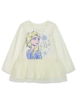 Disney Frozen Elsa Anna Frozen Girls T-Shirt And Leggings Outfit Set Infant To Little Kid