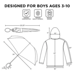 Disney Mickey Mouse Boys Umbrella And Raincoat Set, Kids Ages 2-5 -Disney GUEST 3f5ea88b 8436 438e a65f f1a9d53b8c25