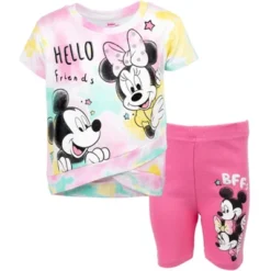 Disney Mickey Mouse & Friends Minnie Mouse Girls Graphic T-Shirt And Shorts Outfit Set Little Kid 25 Disney Mickey Mouse & Friends Minnie Mouse Girls Graphic T-Shirt And Shorts Outfit Set Little Kid -Disney GUEST 3ff52c27 d96e 426c a84c ca1728cfd8cf