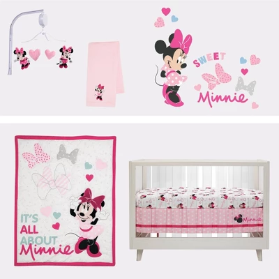 Disney Baby Lambs & Ivy Minnie Mouse Love Fitted Crib Sheet 3 Disney Baby Lambs & Ivy Minnie Mouse Love Fitted Crib Sheet - Image 3