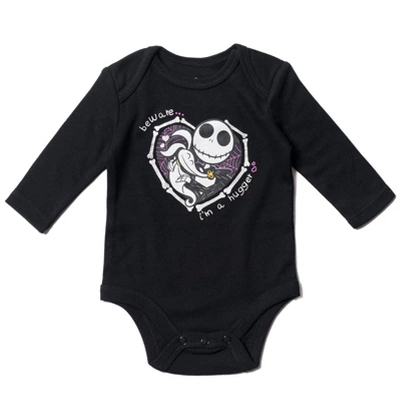 Disney Nightmare Before Christmas Zero Sally Jack Skellington Baby Girls 3 Pack Bodysuits Newborn To Infant 2 Disney Nightmare Before Christmas Zero Sally Jack Skellington Baby Girls 3 Pack Bodysuits Newborn To Infant - Image 2