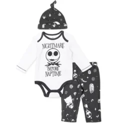 Disney Nightmare Before Christmas Zero Sally Jack Skellington Baby Bodysuit Pants And Hat 3 Piece Outfit Set Newborn To Infant 13 Disney Nightmare Before Christmas Zero Sally Jack Skellington Baby Bodysuit Pants And Hat 3 Piece Outfit Set Newborn To Infant -Disney GUEST 47e70c8c f191 49e0 8ab7 d5cd70ac5425