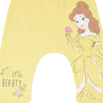 Disney Princess Belle Aurora Cinderella Baby Girls 3 Pack Pants Newborn To Infant 6 Disney Princess Belle Aurora Cinderella Baby Girls 3 Pack Pants Newborn To Infant - Image 6