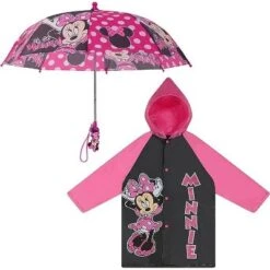 Disney Minnie Mouse Girl's Umbrella And Raincoat Set, Kids Ages 2-5 -Disney GUEST 490b8897 5be1 43de a755 c1c5f9323610