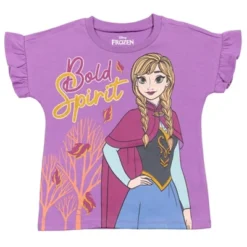 Disney Frozen Princess Anna Elsa Girls 3 Pack T-Shirts Little Kid To Big Kid -Disney GUEST 4973f58b 6e6c 412d 999c 10b292183ea4