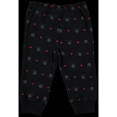 Disney Mickey Mouse Baby Bodysuit Jogger Pants Bib And Hat 4 Piece Outfit Set Newborn To Infant 2 Disney Mickey Mouse Baby Bodysuit Jogger Pants Bib And Hat 4 Piece Outfit Set Newborn To Infant - Image 2