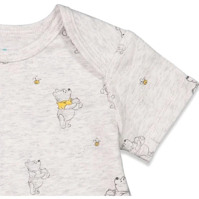 Disney Winnie The Pooh Baby Boys 3 Pack Cuddly Short Sleeve Bodysuits 4 Disney Winnie The Pooh Baby Boys 3 Pack Cuddly Short Sleeve Bodysuits - Image 4
