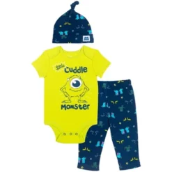 Disney Pixar Monsters Inc. Mike Mickey Mouse Baby Bodysuit Pants And Hat 3 Piece Outfit Set Newborn To Infant 21 Disney Pixar Monsters Inc. Mike Mickey Mouse Baby Bodysuit Pants And Hat 3 Piece Outfit Set Newborn To Infant -Disney GUEST 506b0cc9 9395 481f 9c2f 2d670d76dadf