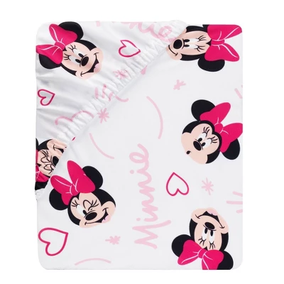 Disney Baby Lambs & Ivy Minnie Mouse Love Fitted Crib Sheet 2 Disney Baby Lambs & Ivy Minnie Mouse Love Fitted Crib Sheet - Image 2