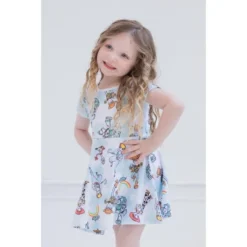 Disney Nightmare Before Christmas Jack Skellington Girls French Terry Skater Dress Toddler