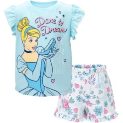 Disney Frozen Moana Princess Rapunzel Snow White Raya And The Last Dragon Girls Peplum T-Shirt And French TerryShorts Outfit Set Little Kid To Big Kid 31 Disney Frozen Moana Princess Rapunzel Snow White Raya And The Last Dragon Girls Peplum T-Shirt And French TerryShorts Outfit Set Little Kid To Big Kid -Disney GUEST 52a20d1a ff9c 4db8 83b7 a123d10618ec