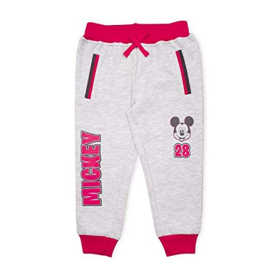 Disney Boy's Mickey Mouse Graphic Print Jogger Pants With Drawstring Waistband, 2 Piece Set For Toddler 2 Disney Boy's Mickey Mouse Graphic Print Jogger Pants With Drawstring Waistband, 2 Piece Set For Toddler - Image 2