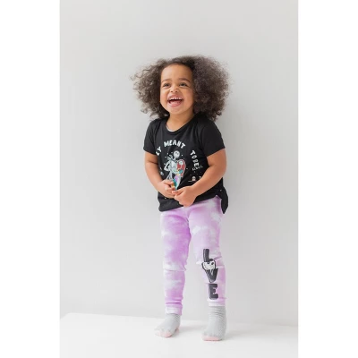 Disney Nightmare Before Christmas Sally Jack Skellington Girls T-Shirt And Leggings Outfit Set Toddler To Little Kid 1 Disney Nightmare Before Christmas Sally Jack Skellington Girls T-Shirt And Leggings Outfit Set Toddler To Little Kid