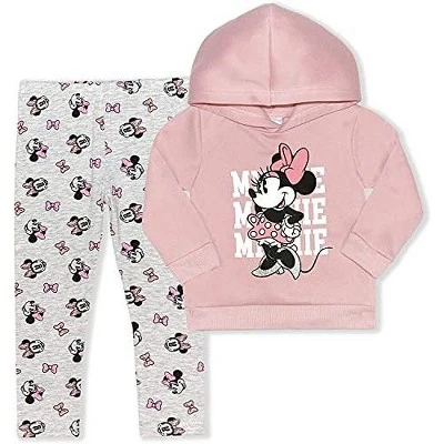 Disney Girl's 2-Pack Minnie Mouse Pullover Hoodie And Patterned Legging Pant Set Variety For Infant 6 Disney Girl's 2-Pack Minnie Mouse Pullover Hoodie And Patterned Legging Pant Set Variety For Infant - Image 6