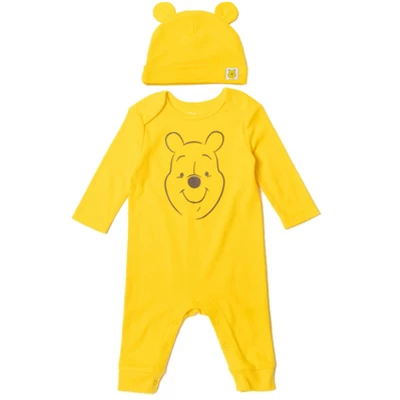 Disney Classics Winnie The Pooh Lion King Tigger Mickey Mouse Minnie Mouse Bambi Cosplay Snap Coverall And Hat Newborn To Infant 14 Disney Classics Winnie The Pooh Lion King Tigger Mickey Mouse Minnie Mouse Bambi Cosplay Snap Coverall And Hat Newborn To Infant - Image 14