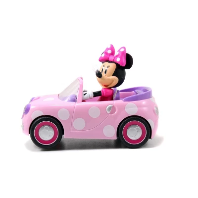 Jada Toys Disney Junior RC Minnie Bowtique Roadster Remote Control Vehicle 7" Pink With White Polka Dots 3 Jada Toys Disney Junior RC Minnie Bowtique Roadster Remote Control Vehicle 7" Pink With White Polka Dots - Image 3