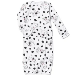 Disney 101 Dalmations Patch Baby 2 Pack Long Sleeve Swaddle Sleeper Gowns Newborn