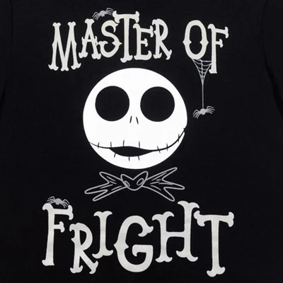 Disney Nightmare Before Christmas Jack Skellington T-Shirt Shorts Black/Gray 2 Disney Nightmare Before Christmas Jack Skellington T-Shirt Shorts Black/Gray - Image 2